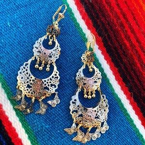 Gold plated earrings